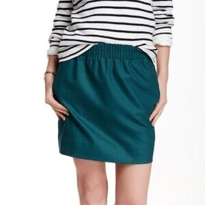 J Crew Teal Paperbag Skirt